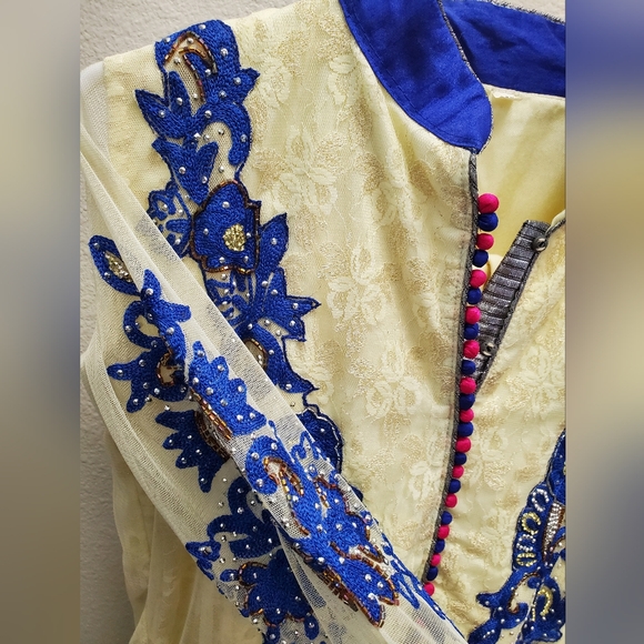 3 Pc Indian Anarkali Formal Outfit - Picture 4 of 8